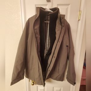 WEATHERPROOF Heavy Coat Size Medium Olive Green to Greyish